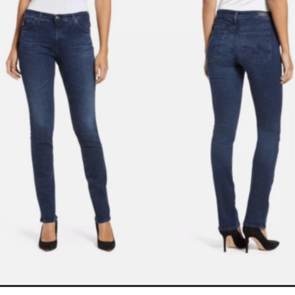 AG ADRIANO GOLDSCMIED “The Harper” Essential Straight DarkWash Straight Jeans - Picture 12 of 12